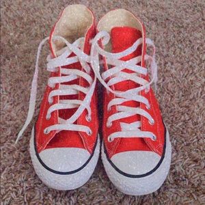 Red Hightop Converse